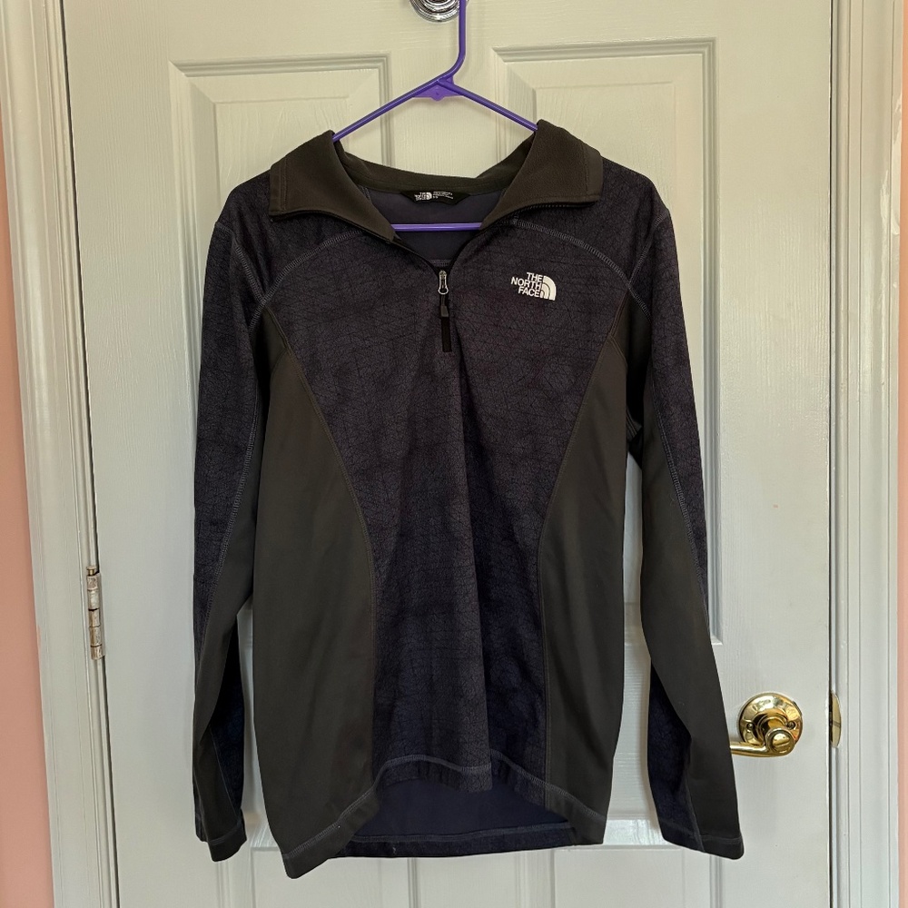✅ The North Face 1/4 Zip Fleece Pullover | Size S
